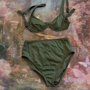 Olive green shade and shore